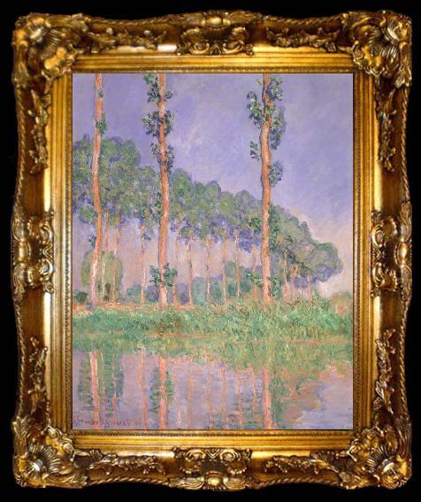 framed  Claude Monet Poplars,Pink Effect, ta009-2